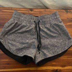 Grey/black reversible lululemon shorts